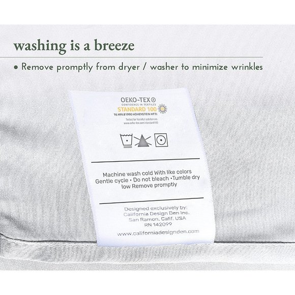 - California Design Den Rayon from 100% Bamboo Sheets King, 4 Piece Set, L… - Picture 9 of 11